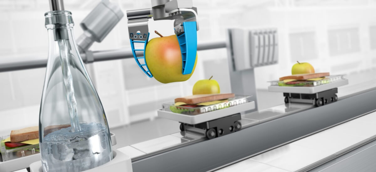 Chwytaki pneumatyczne – pakowanie produktów Chwytaki mechaniczne i pneumatyczne dopasowane do stabilnego przemieszczania butelek i słoików