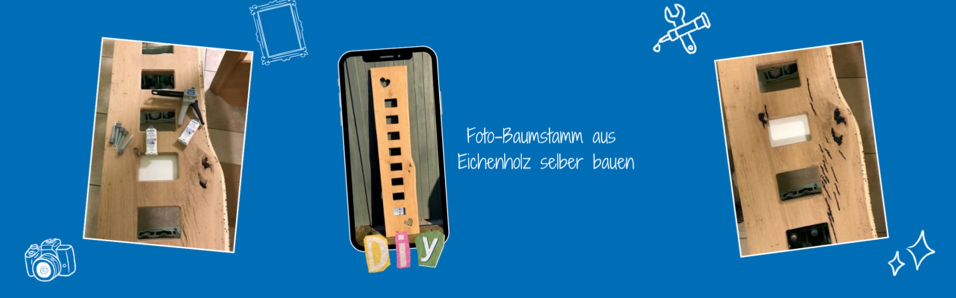 Dębowa rama zdjęciowa DIY - unikalna ozdoba domu Gotowa dębowa rama na zdjęcia wykonana metodą DIY