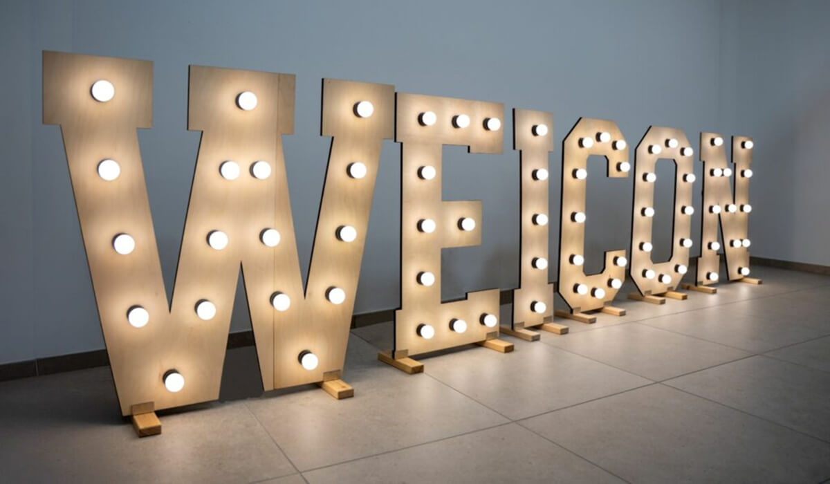 Świecące litery świetlne XXL i ozdoby na wesele zrób to sam