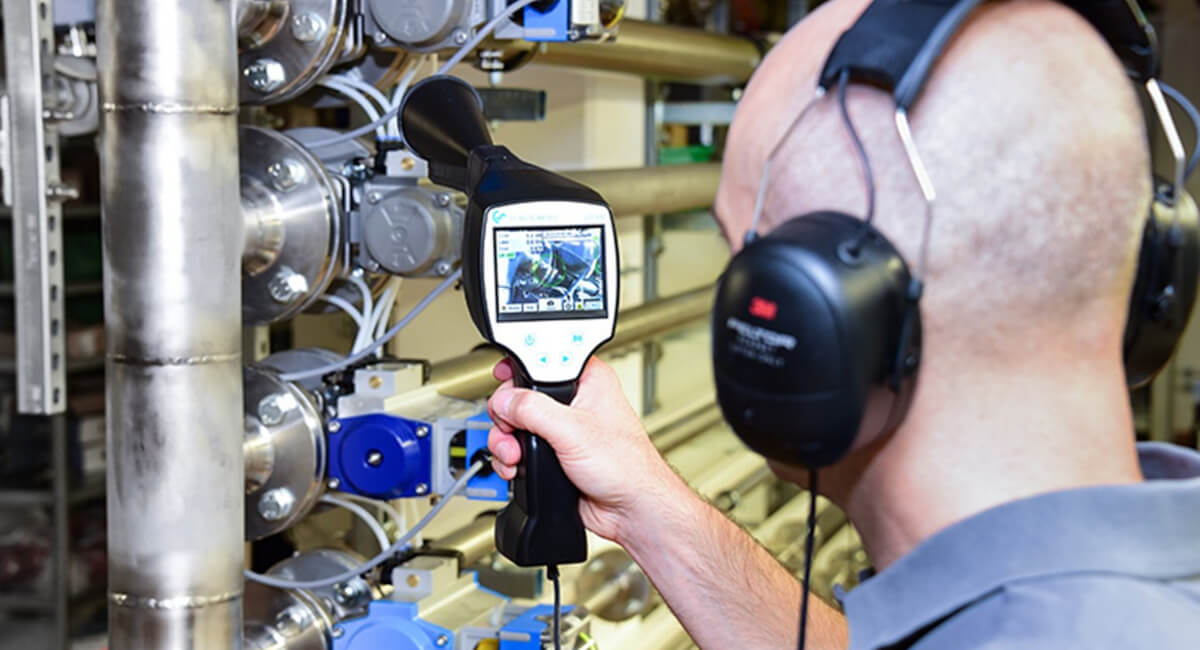 Zdjęcie urządzenia LD 500 do wykrywania wycieków sprężonego powietrza