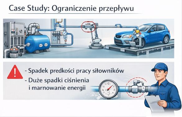 Efektywność energetyczna systemów pneumatycznych Optymalizacja przepływu powietrza w celu redukcji kosztów energii w zakładzie produkcyjnym