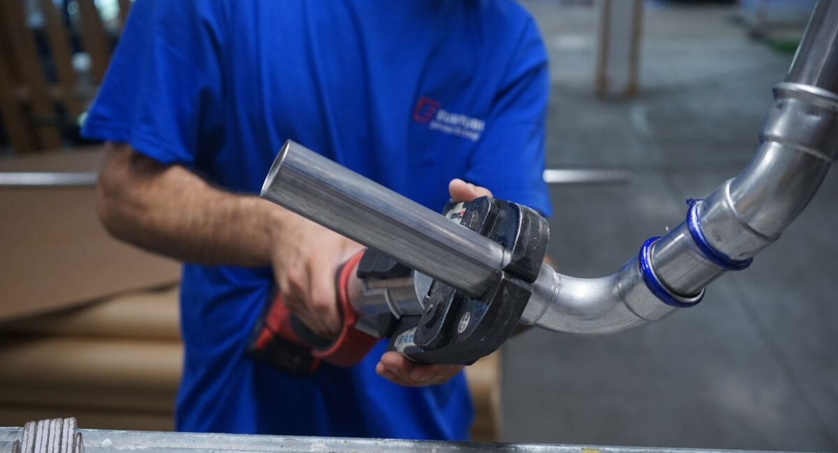 Effebi Press w instalacjach wody lodowej - system zaciskowy