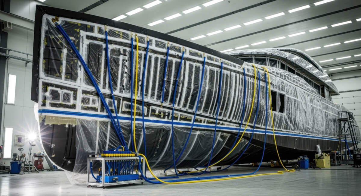 Klasa jakości powietrza ISO 8573-1 w warunkach morskich Usuwanie kondensatu i oleju w celu ochrony pneumatyki przed mgłą solną