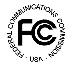 Logo Federal Communications Commission (FCC), symbolizujące certyfikację urządzeń elektronicznych w USA