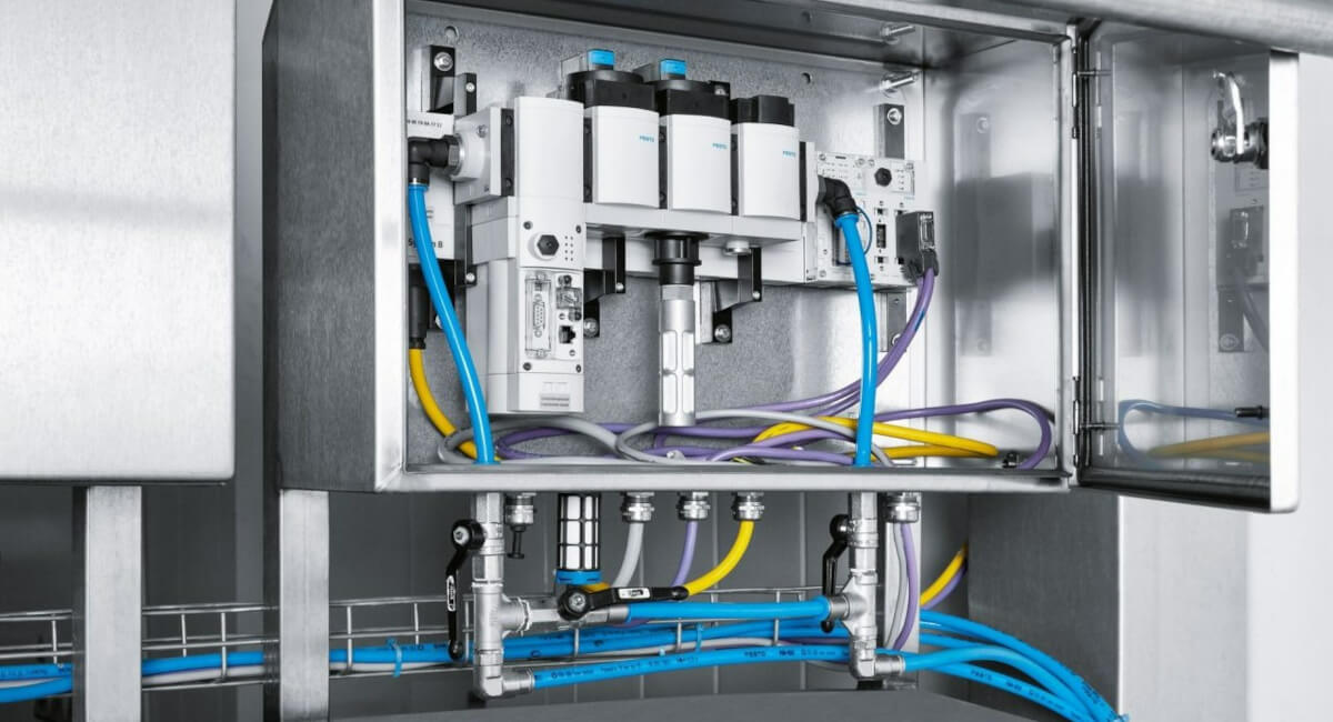 Moduł efektywności energetycznej Festo MSE6 - Automatyczne wyłączanie dopływu powietrza