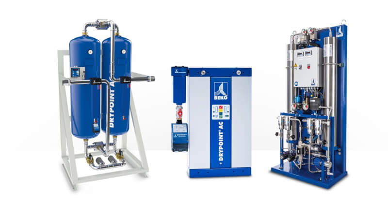 Osuszacz ziębniczy Beko Technologies zainstalowany w systemie sprężonego powietrza