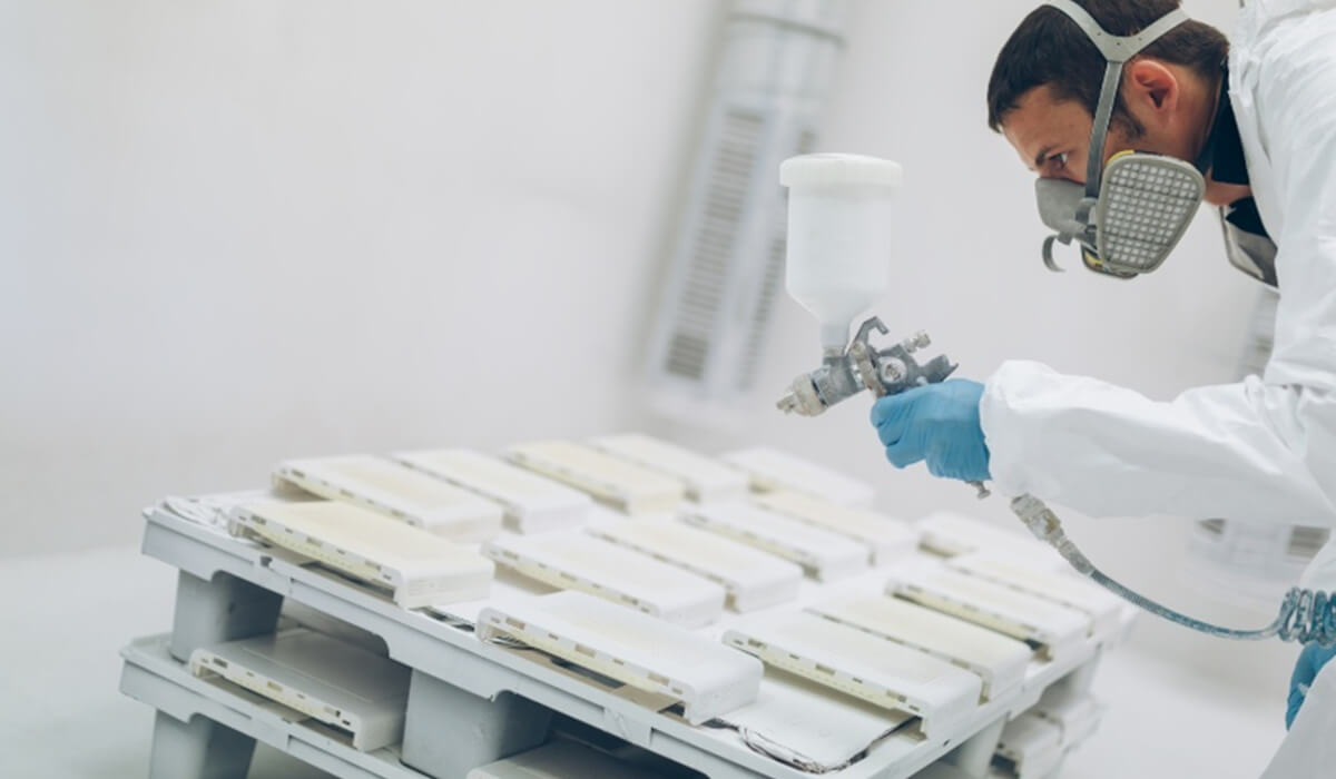 Pistolet do zaprawek w przemyśle maszynowym - korekty na liniach montażu