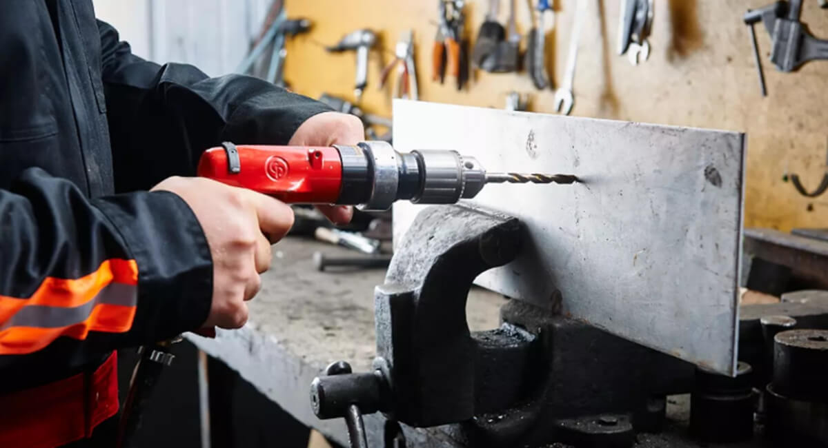 Pneumatyczna wiertarka przemysłowa do wiercenia