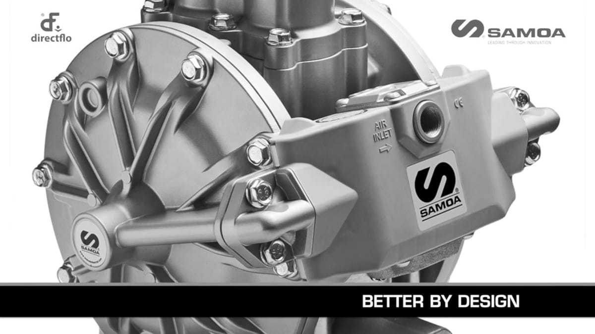 Pompa Samoa DF50 - niezawodność w drukarni Pompa membranowa Samoa DF50 zainstalowana w drukarni opakowań z tektury falistej