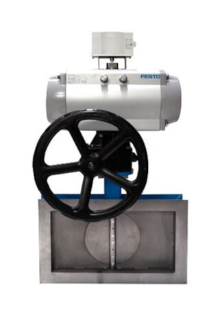 Wykonanie przepustnicy pod indywidualne zamówienie Produkcja armatury - indywidualne zamówienie