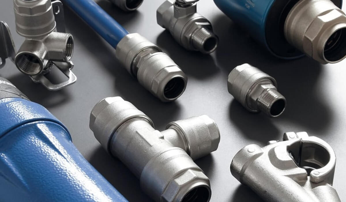 Schemat rozmieszczenia punktów poboru sprężonego powietrza w strefach montażowych zakładu