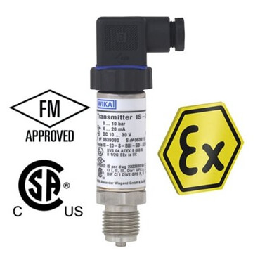 Przemysłowy przetwornik ciśnienia kompatybilny z systemami automatyki, przeznaczony do pracy w trudnych warunkach