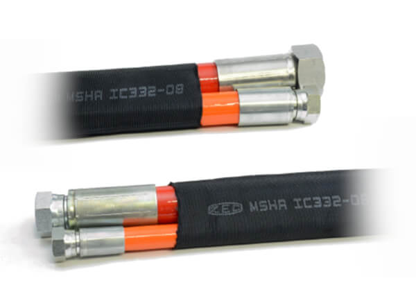 Przewody wysokociśnieniowe zgodne z standardami MSHA, zapewniające bezpieczny przepływ cieczy hydraulicznej