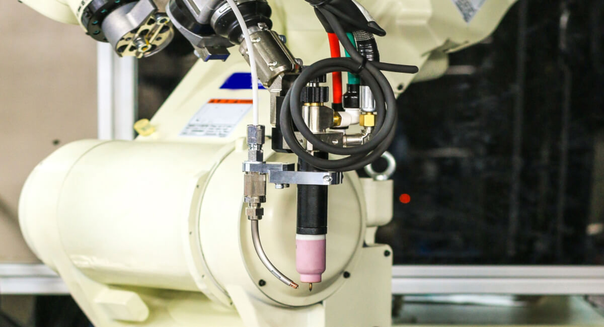 Blok przygotowania powietrza FRL przy stanowisku spawacza