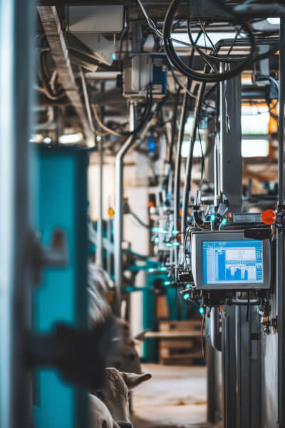 Roboty pneumatyczne w oborze