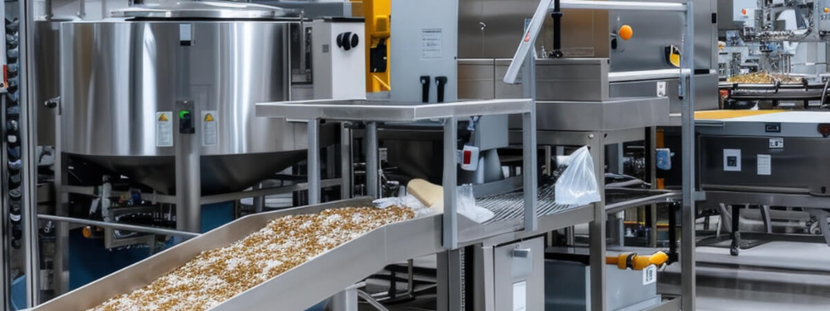 Instalacja powietrzna w fabryce żywności