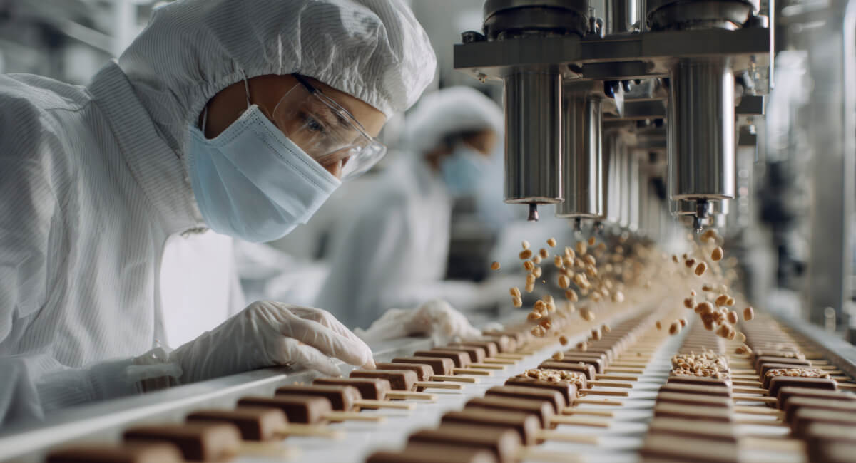 Siłowniki pneumatyczne - precyzyjne dozowanie składników sypkich (cukier, mąka)