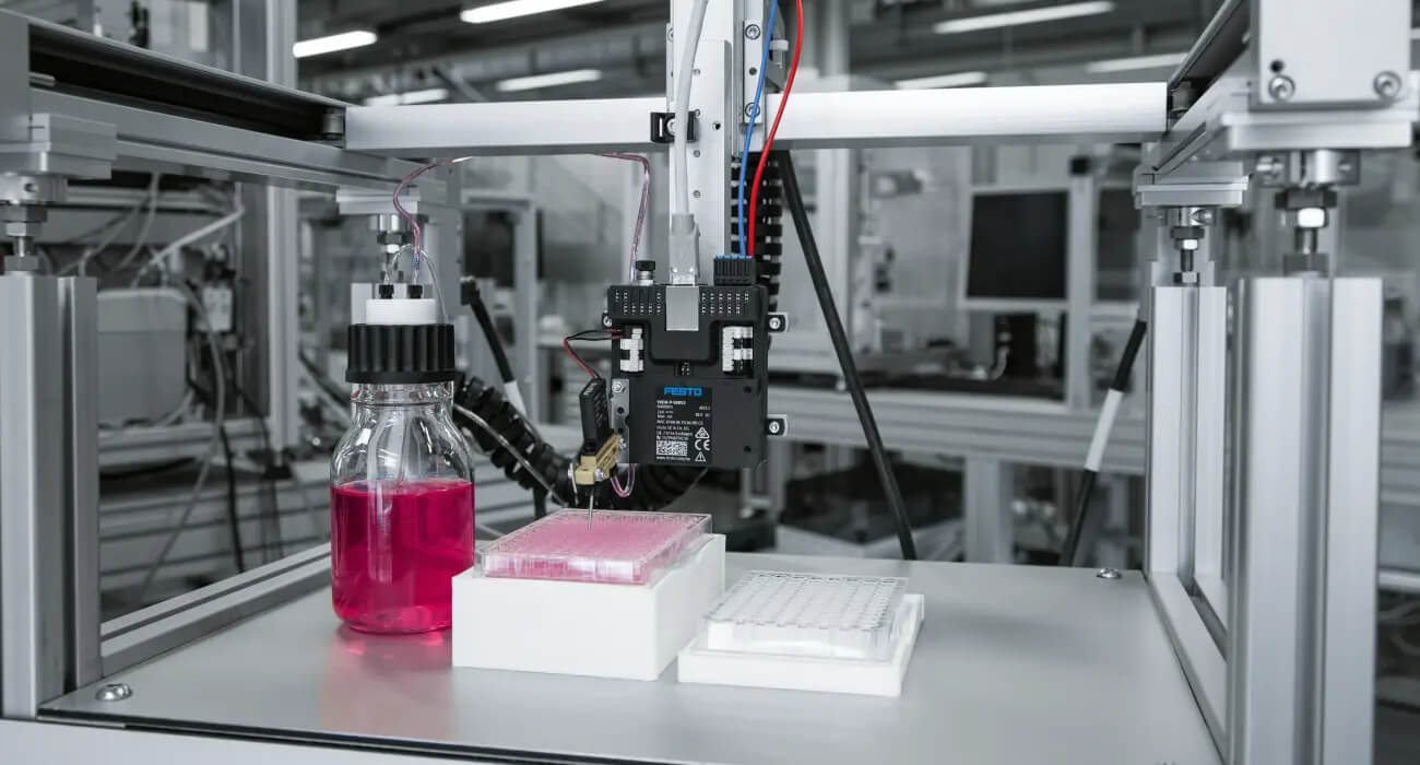 Korzyści systemów dozowania cieczy sterowanych ciśnieniowo oferowanych przez Festo