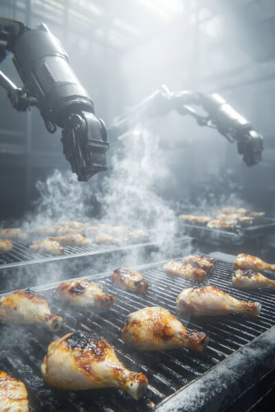 Siłowniki o dużym skoku – transport wewnętrzny w wędzarni