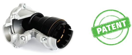 Trójnik pozwalający na odejście o mniejszej średnicy bezpośrednio z głównej rury magistralnej