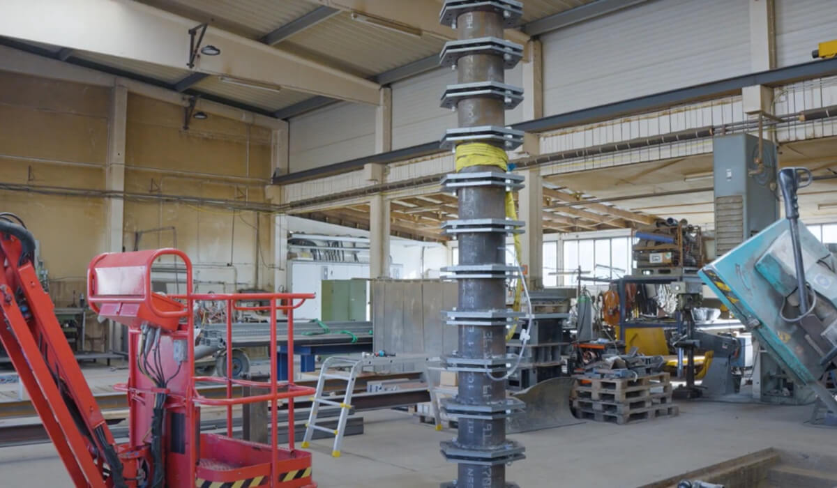 Wał wirnika z funkcją mycia żwiru