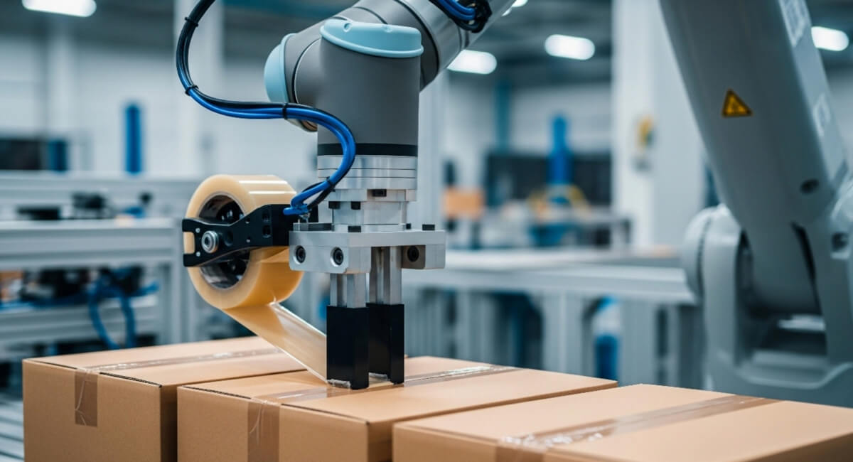 Elastyczne węże pneumatyczne robota paletyzującego Przewody pneumatyczne w ruchu