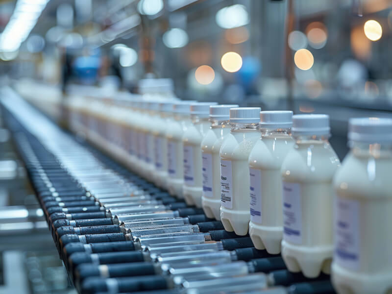 Linia produkcyjna do sterylnego napełniania butelek wodą kokosową