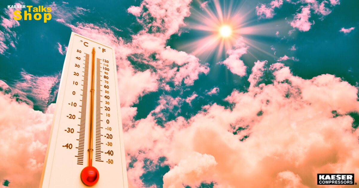 Uszkodzona sprężarka po przegrzaniu w zakładzie produkcyjnym