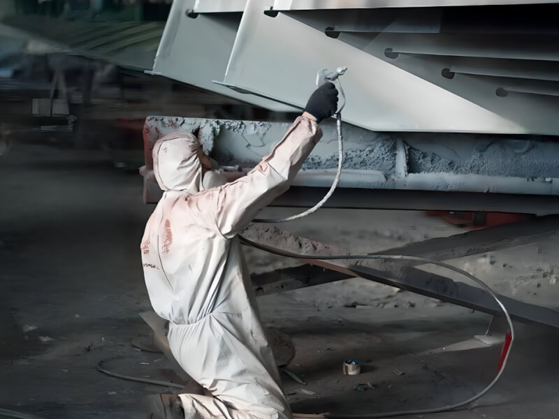 Pistolet natryskowy do malowania elementów metalowych