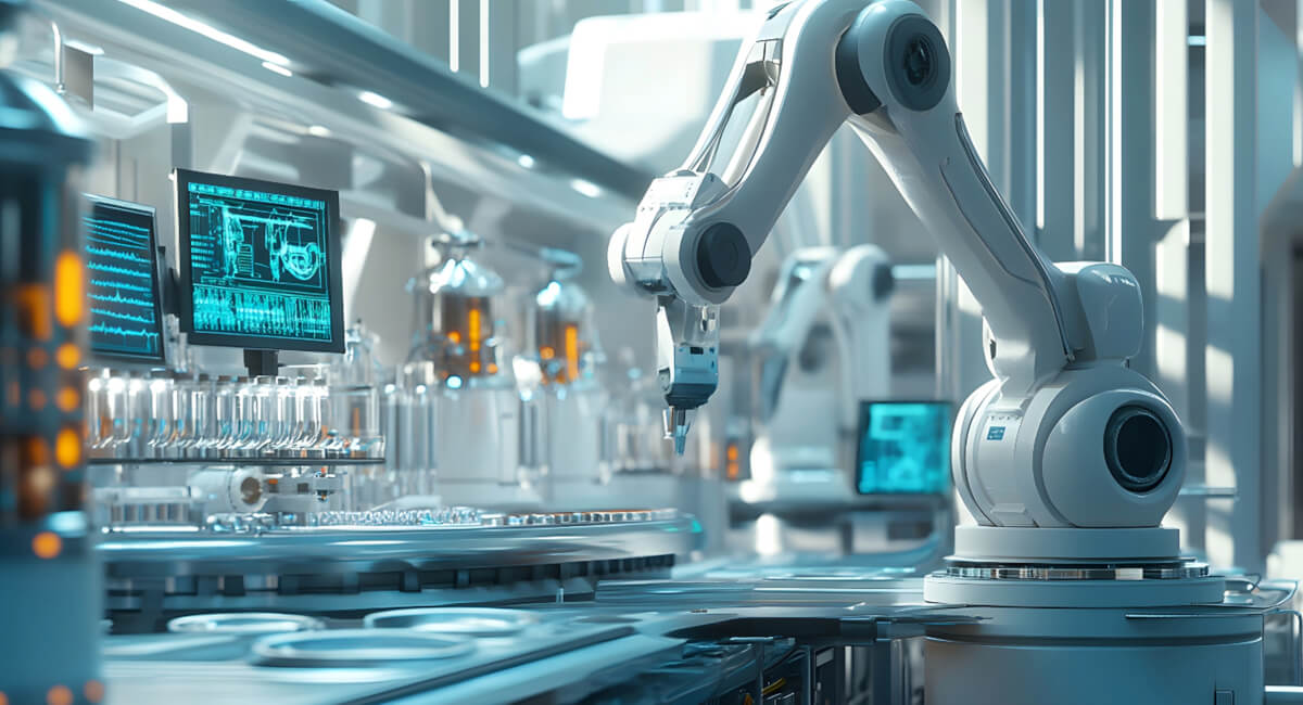 Komponenty pneumatyczne w laboratorium przemysłowym