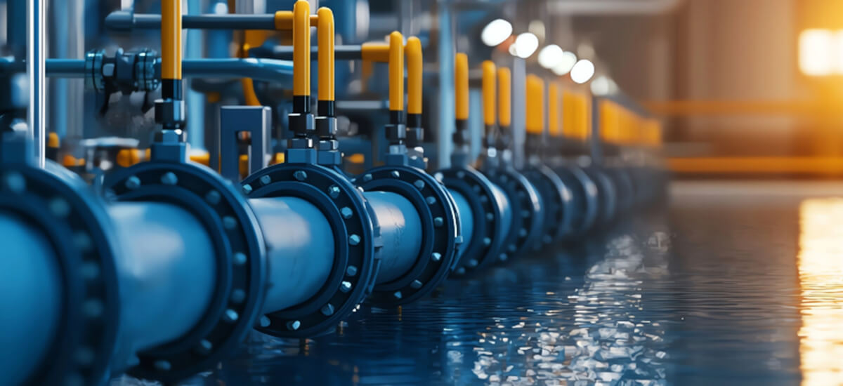 Instalacja pneumatyczna sterująca procesami w nowoczesnej oczyszczalni ścieków