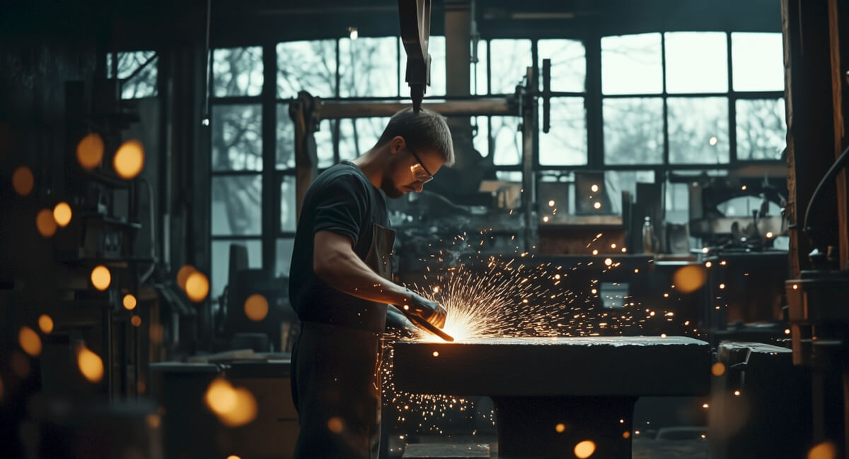 Automatyzacja kucia - wyrzutnik detali