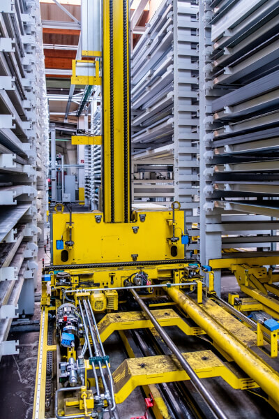 Inteligentna wyspa zaworowa z komunikacją PROFINET sterująca sekcją sorterów magazynowych Wyspa zaworowa - sterowanie cyfrowe z komunikacją PROFINET