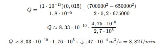 Obliczanie oporu przepływu z Prawa Darcy'ego