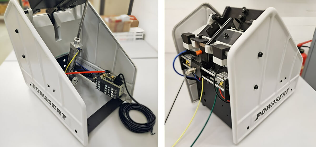 Zaciski do podajników wkrętów