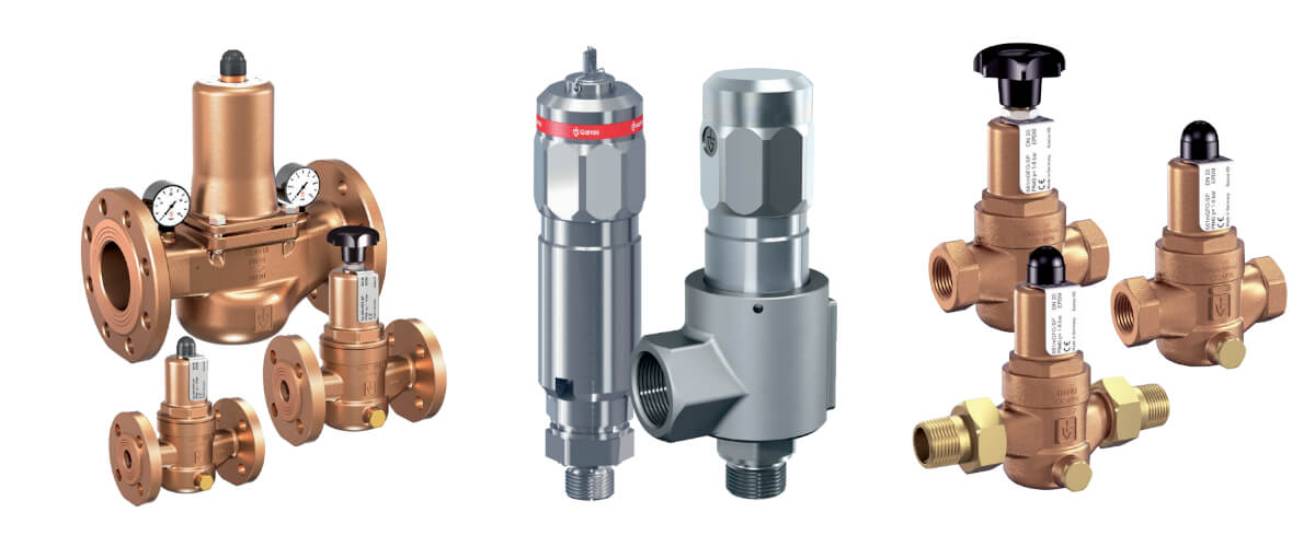 Zawory nadmiarowe spełniające normy LR Zawory spełniające normy lloyd's register