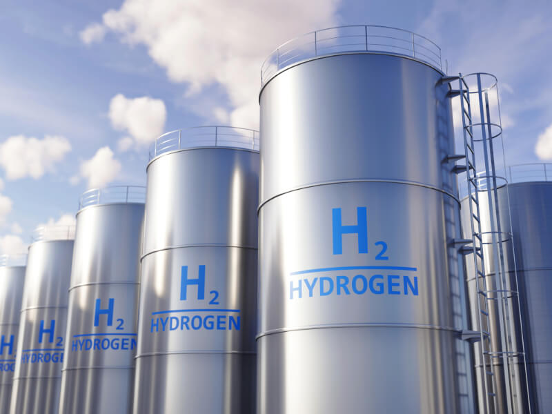 Wizualizacja zdecentralizowanego systemu zasilania wodorem