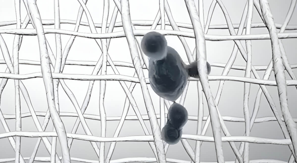 Zderzenia inercyjne, gdzie cząstki o średniej wielkości uderzają w materiał filtracyjny