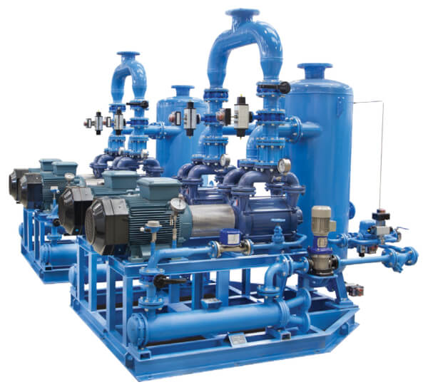 Centralny system próżniowy Italian Vacuum Compressors Kompletny zestaw inżynieryjny i system próżniowy VSI od Italian Vacuum Compressors dla fabryki opakowań