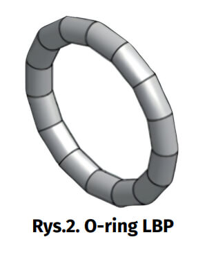 O-ring LBP O-ring w wersji EPDM - kształt wielokątny