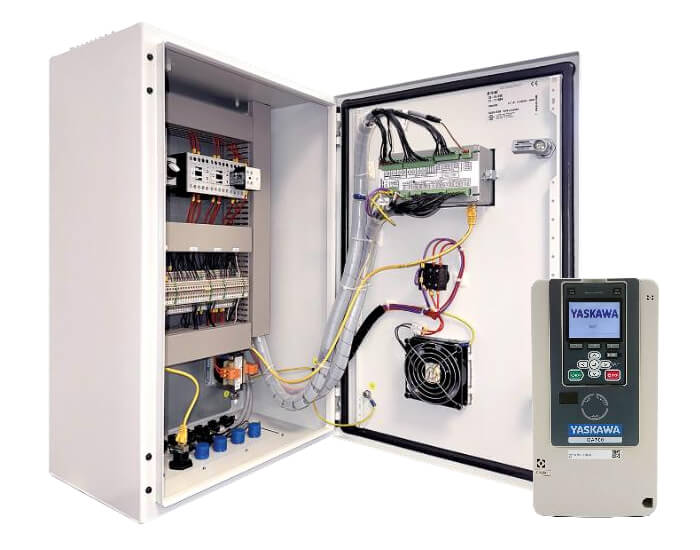 Szafa kablowa + inwerter Yaskawa Inwerter i szafa kablowa