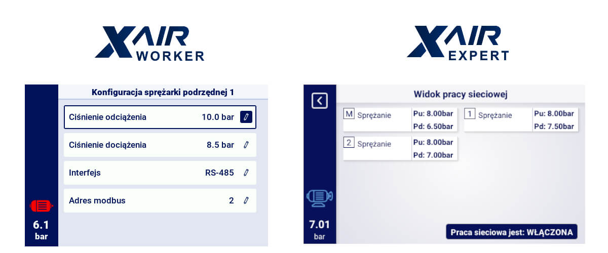 Konfiguracja XAIR Worker i widok pracy sieciowej XAIR Expert Konfiguracja i widok pracy sieciowej XAIR