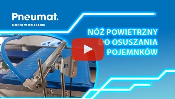 Nóż powietrzny do odmuchu pojemników