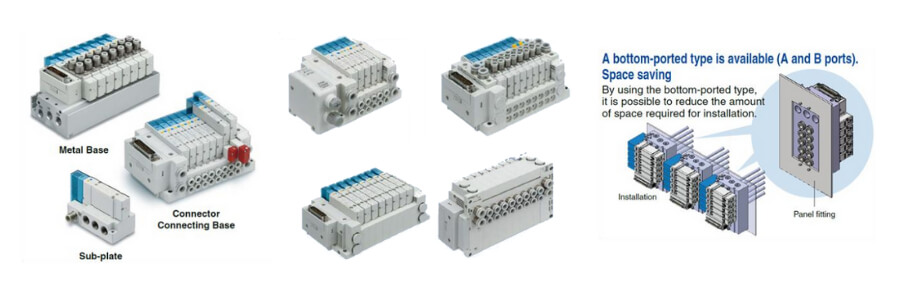 Wyspa zaworowa - konstrukcje oraz kierunki wprowadzania przewodów