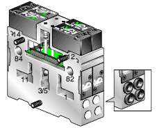 Moduł z zaworami dwucewkowymi