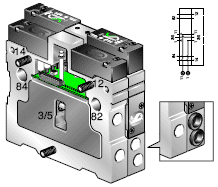 Moduł separacji ciśnienia połączony z pojedyńczym zaworem