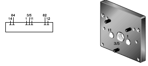 4HF....-..-S płyta tylna z dodatkowymi kanałami zasilającymi i upustowymi