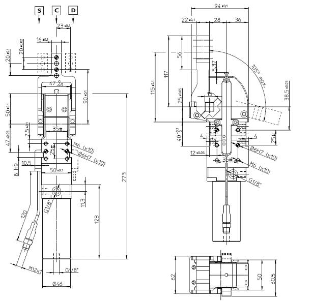 Zacisk pneumatyczny CPR40